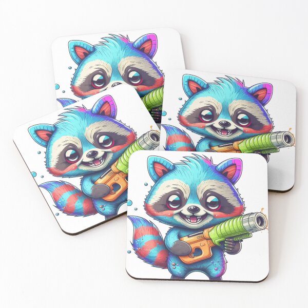 Item preview, Raccoon with Blaster designed and sold by Tooncil.
