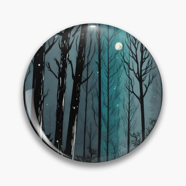 Aperçu de l'œuvre Forêt aquarelle la nuit créée et vendue par randrdesign.