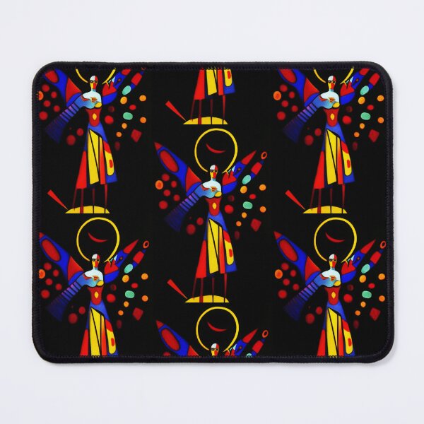 Item preview, Abstract colorful Angel artwork with black background - 3 designed and sold by ArtDesign-ZA.
