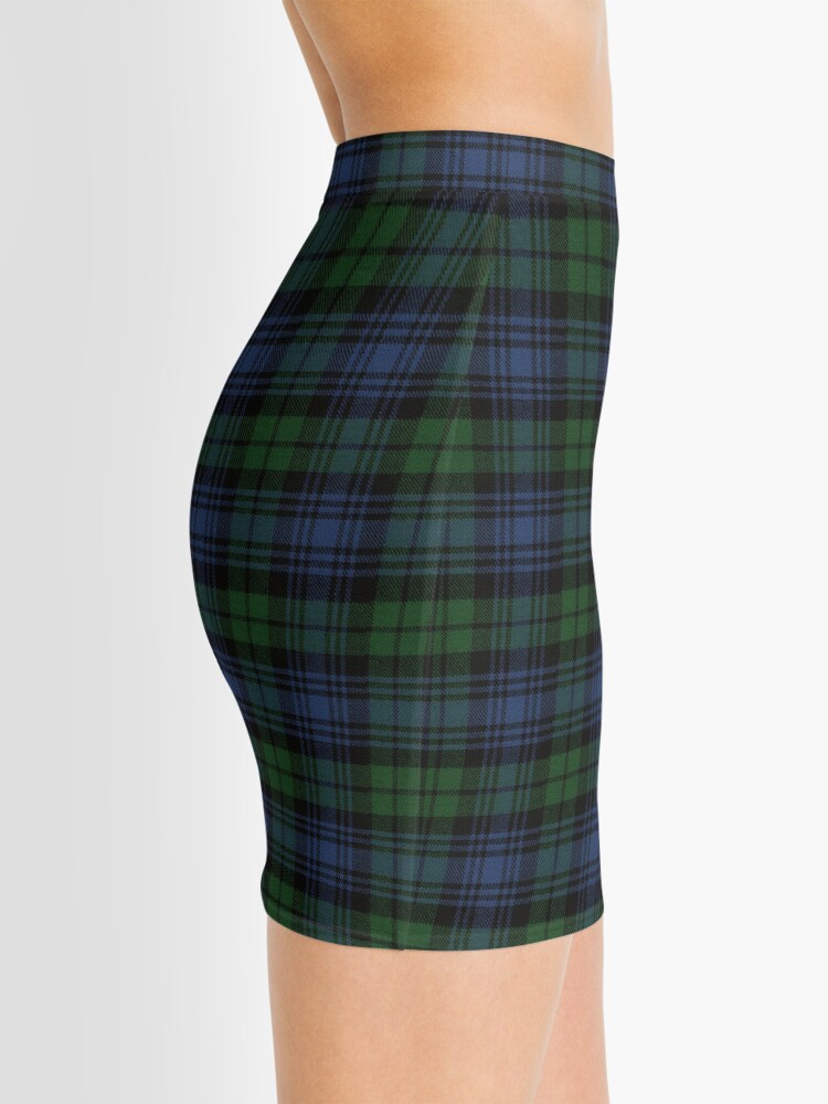 Alternate view of Black Watch Ancient Original Scottish Tartan Mini Skirt