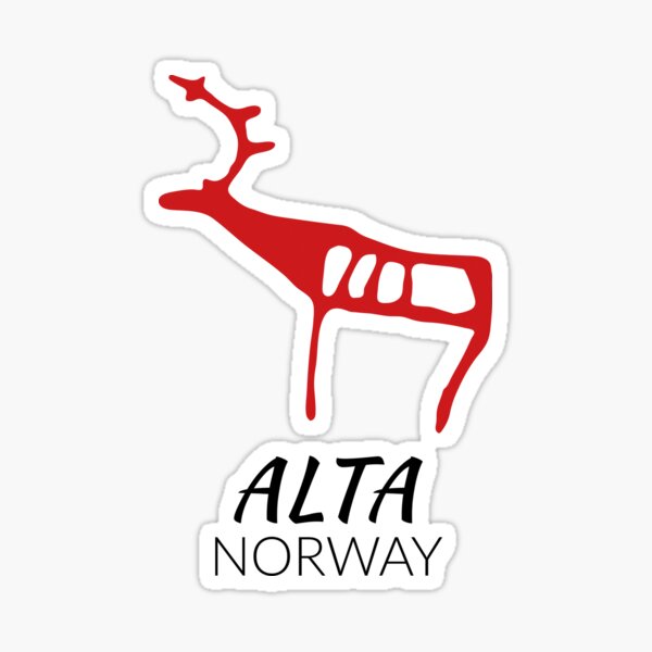 Alta, norway (rock carving) Sticker