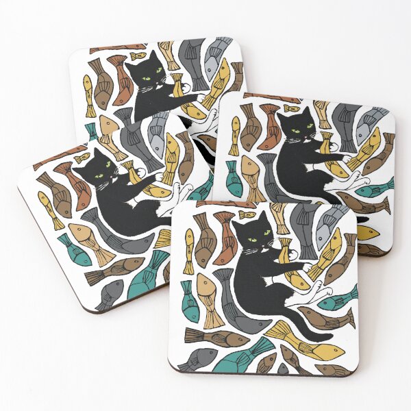 Item preview, Fishing cat in the sea  designed and sold by MiowandMolly.