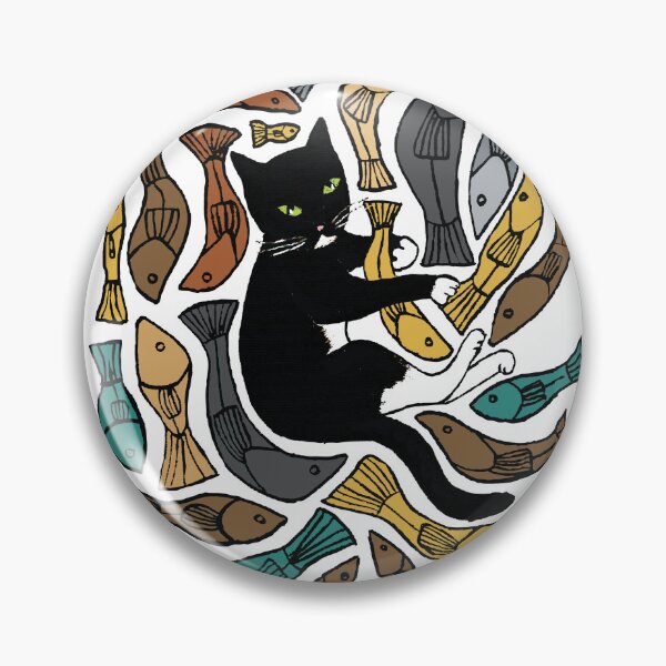 Item preview, Fishing cat in the sea  designed and sold by MiowandMolly.