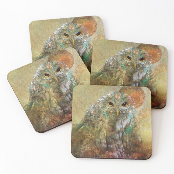 Item preview, Mystical Shaman Owl designed and sold by jena dellagrottaglia.