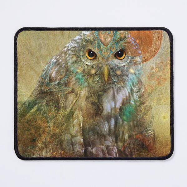 Item preview, Mystical Shaman Owl designed and sold by jena dellagrottaglia.