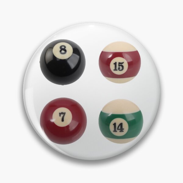 Aperçu de l'œuvre pack d'autocollants boules de billard créée et vendue par ---clara---.