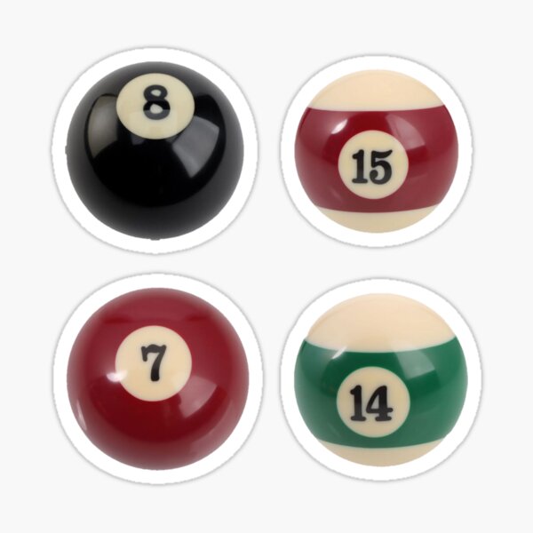 Funny Pool Player Billiards 8-Ball Kiss My Balls Classic Round