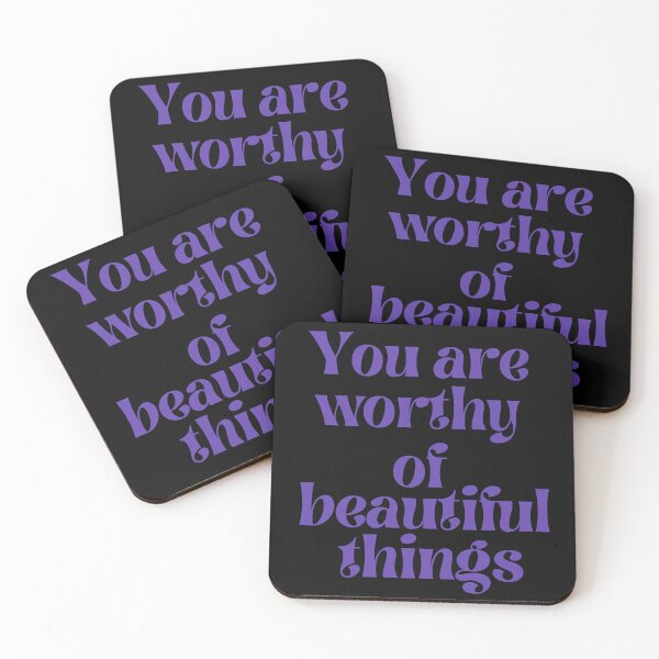 Item preview, You are worthy of beautiful things designed and sold by HalcyonFairy.