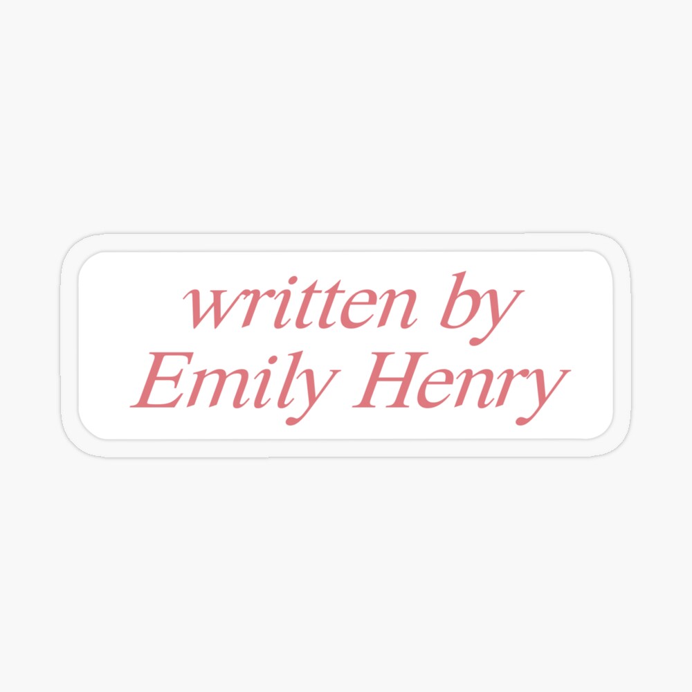 Emily Henry Mini Stamps 4 Pack Sticker for Sale by busyzoo