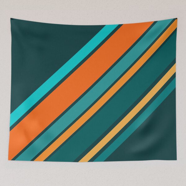 Item preview, Diagonal retro style stripes design designed and sold by BattaAnastasia.
