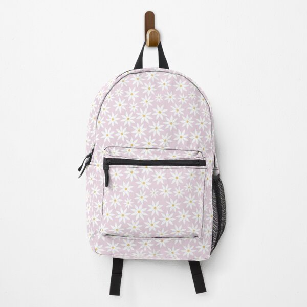 Item preview, White Daisy Pattern on a Pastel Pink Background designed and sold by velvetearth.