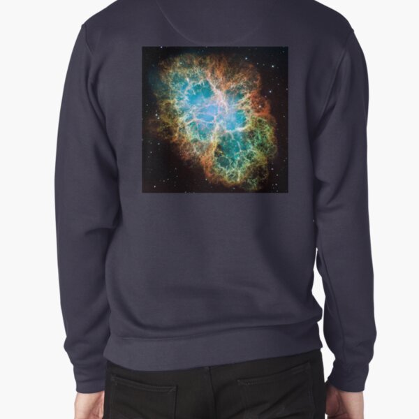 Crab Nebula, #Crab, #Nebula, #CrabNebula,  #fog, #nebulae, #interstellar, #cloud, #dust, #hydrogen, #helium, #ionized, #gases,  #astronomical, #object, #MilkyWay, #Andromeda,  #galaxies, #Hubble Pullover Sweatshirt