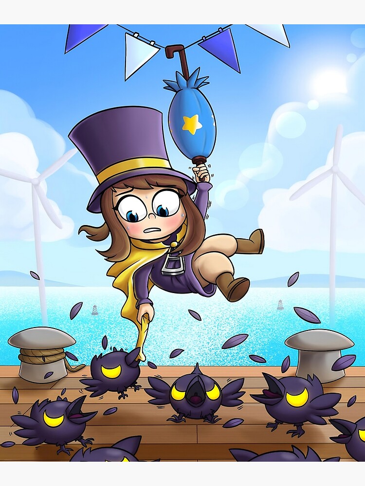 a hat in time video game art Art Print for Sale by mallaksobek