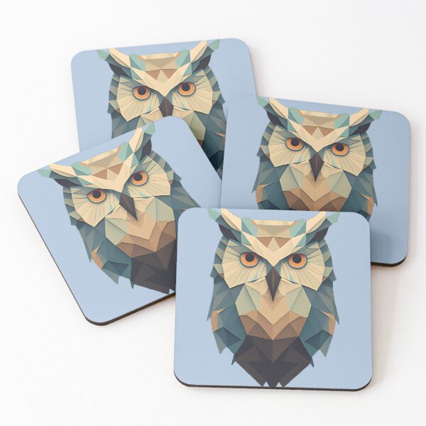 Item preview, Stained Glass Owl: Majestic Beauty designed and sold by DreamPrint Collective.