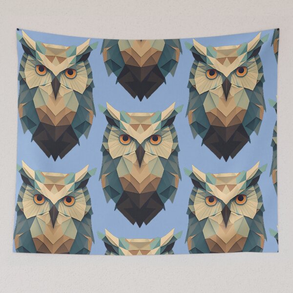 Item preview, Stained Glass Owl: Majestic Beauty designed and sold by DreamPrint Collective.