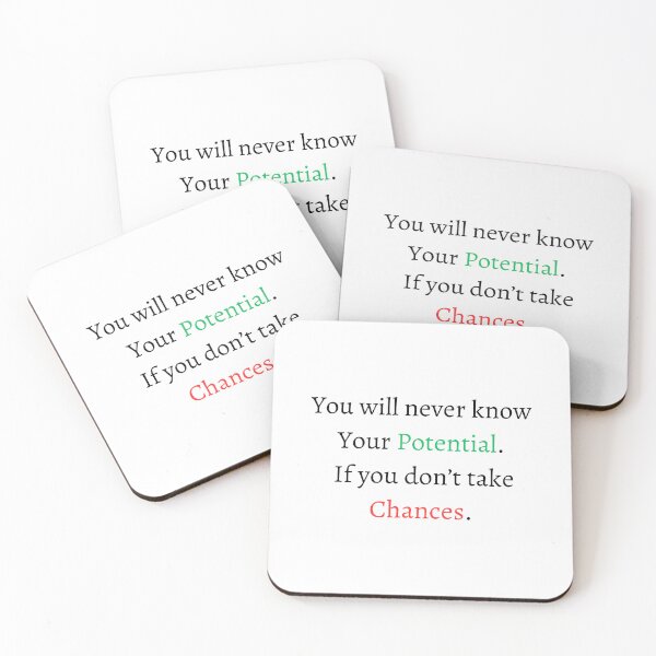 Item preview, you will never know your potential if you don’t take chances designed and sold by motivationhood.