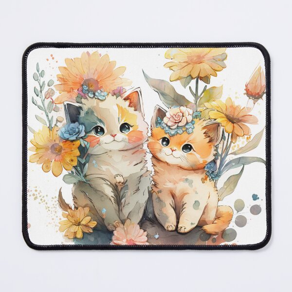 Item preview, Cats and Flowers designed and sold by Shinnrai.