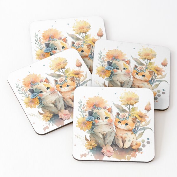 Item preview, Cats and Flowers designed and sold by Shinnrai.