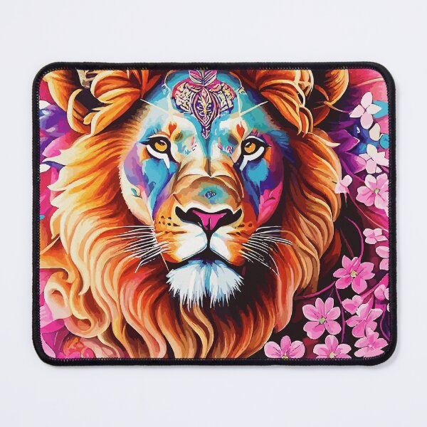Item preview, Botanical lion portrait designed and sold by Lubellebubble20.