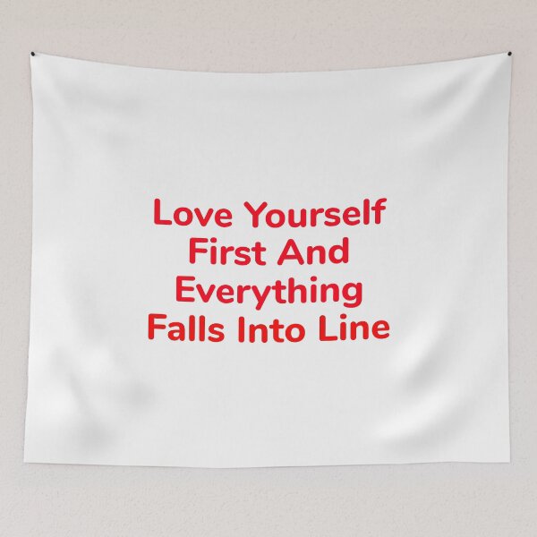 Item preview, Love yourself first and everything falls into line designed and sold by Ounistore.