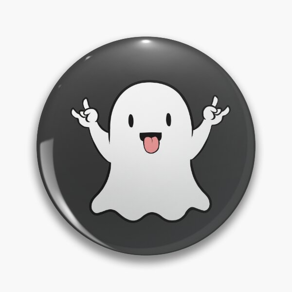 Item preview, Cute Ghost Throwing Devil Horns designed and sold by SilentWill94.