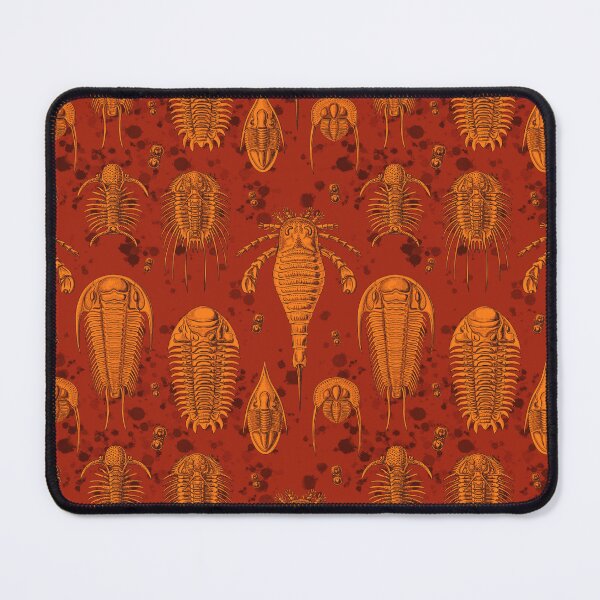 Item preview, Orange Trilobite Pattern designed and sold by Naturascopia.