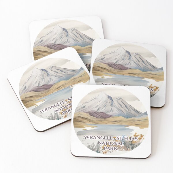 Item preview, Wrangell - St. Elias National Park Boho Watercolor Circle designed and sold by PikoApparel.
