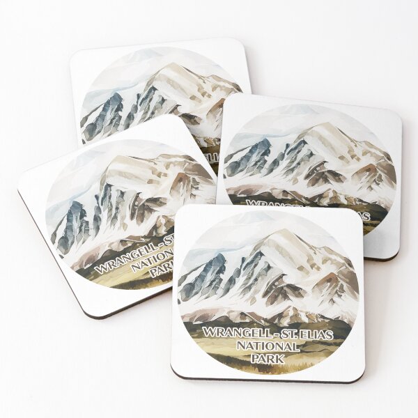 Item preview, Wrangell - St. Elias National Park Boho Watercolor Circle designed and sold by PikoApparel.