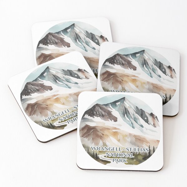 Item preview, Wrangell - St. Elias National Park Boho Watercolor Circle designed and sold by PikoApparel.