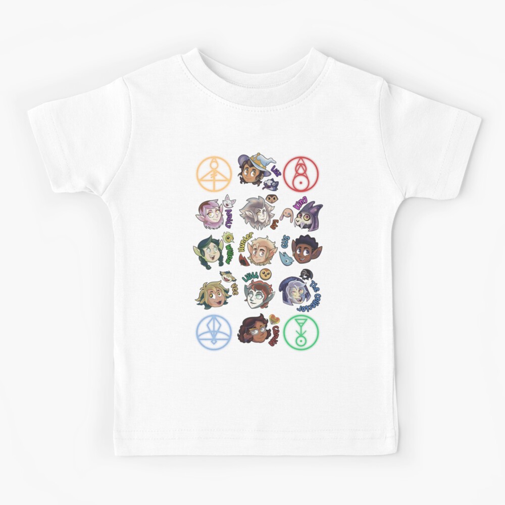 The Owl House Characters Kids T-Shirt by MasterBetaShop