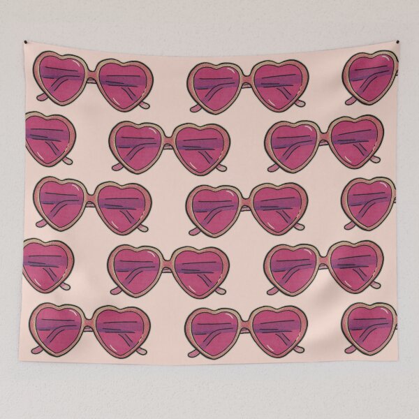 Item preview, Retro Heart Sunglasses designed and sold by coalbox.