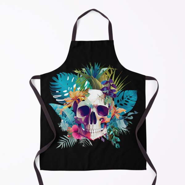 Item preview, Tropical Skull on Colorful Leaves designed and sold by FiveIntentions.