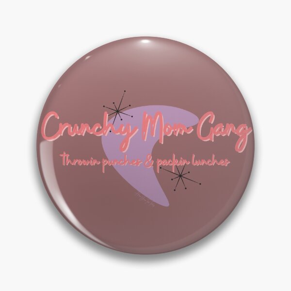 Item preview, Crunchy Mom Gang - throwin punches & packin lunches designed and sold by HooYooTeeTees.