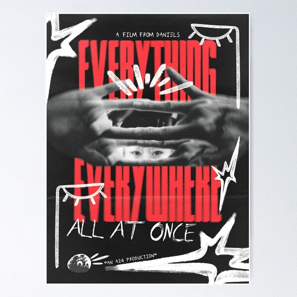 Item preview, EEAAO Poster (Black/Red) designed and sold by theashleymay.