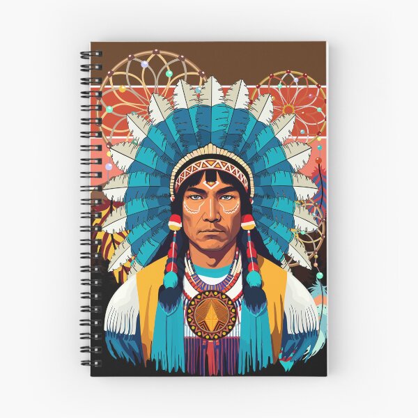 Item preview, Native American Chief Powerful Portrait designed and sold by BluedarkArt.