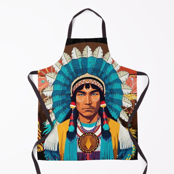 Item preview, Native American Chief Powerful Portrait designed and sold by BluedarkArt.