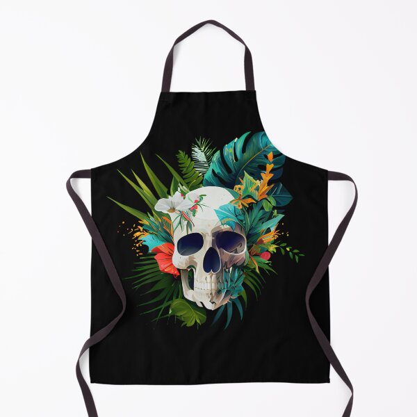 Item preview, Tropical Skull on Leaves designed and sold by FiveIntentions.