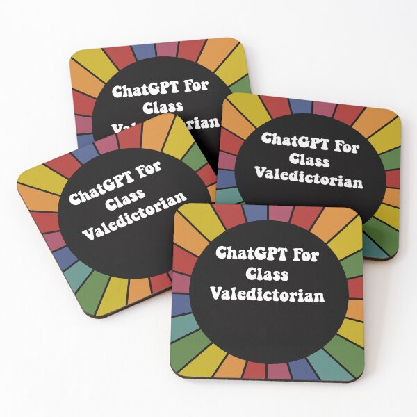 Item preview, ChatGPT for Class Valedictorian - bright sarcastic sticker designed and sold by ScapegoatPrints.