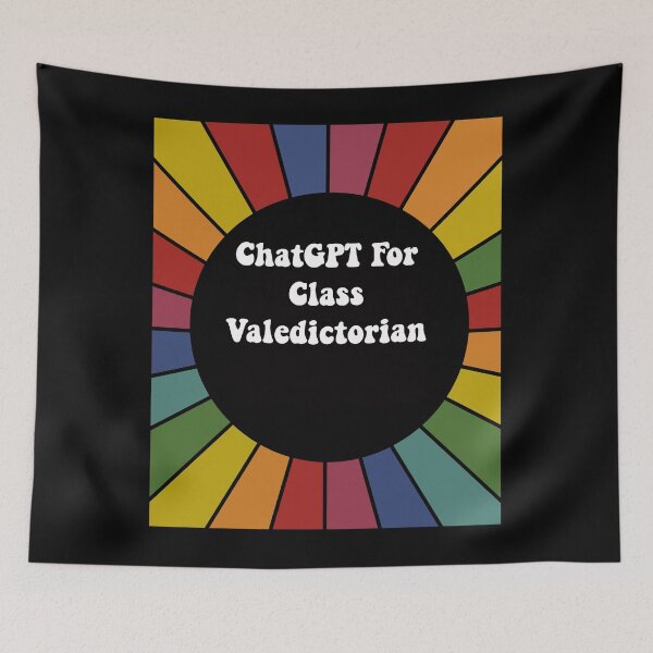Item preview, ChatGPT for Class Valedictorian - bright sarcastic sticker designed and sold by ScapegoatPrints.
