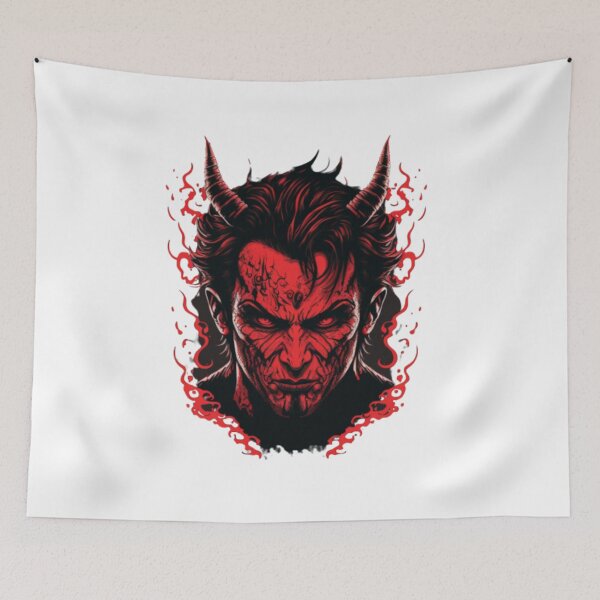Item preview, Inferno: A Dark and Fiery Graphic Design Exploration of Satan designed and sold by dogmanstar.