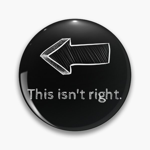 Item preview, This isn't right - White Outline designed and sold by BeWilDesigns.