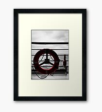 Ships Lifering Framed Print