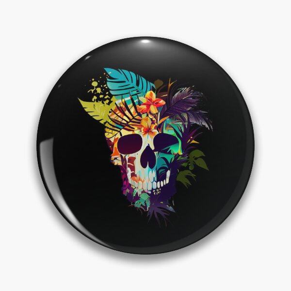 Item preview, Tropical Skull Covered in Leaves designed and sold by FiveIntentions.
