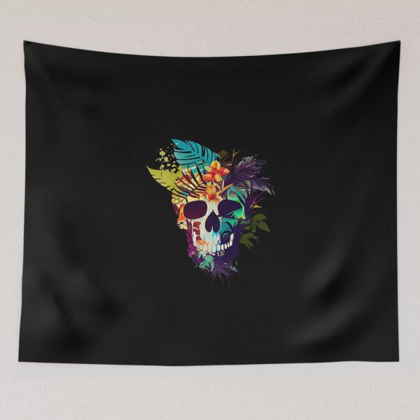 Item preview, Tropical Skull Covered in Leaves designed and sold by FiveIntentions.