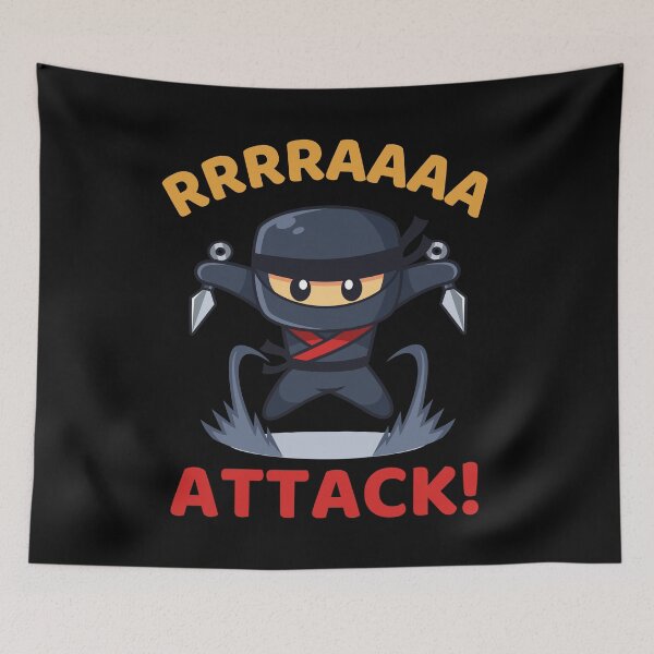 Item preview, Get Ready to Attack with Our Cute Ninja Rrrraaaa designed and sold by SimpliText.