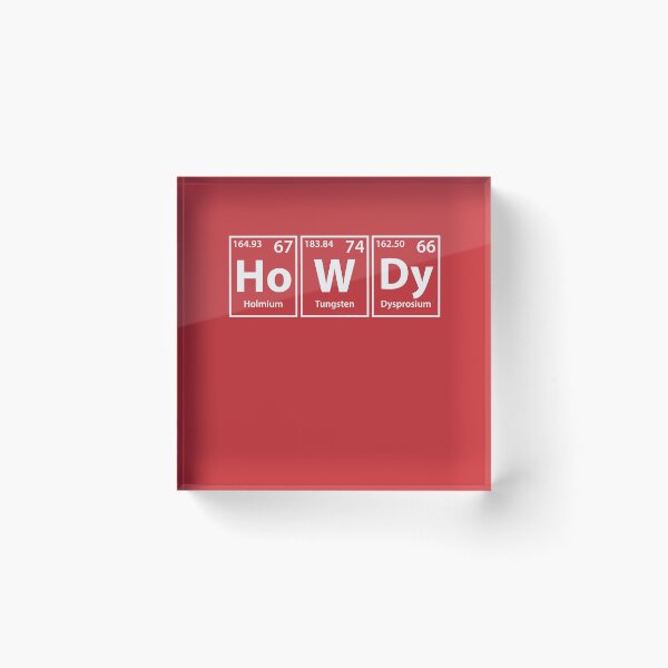 Item preview, Howdy (Ho-W-Dy) Periodic Elements Spelling designed and sold by cerebrands.