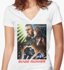 Blade Runner Movie Shirt! Women's Fitted V-Neck T-Shirt