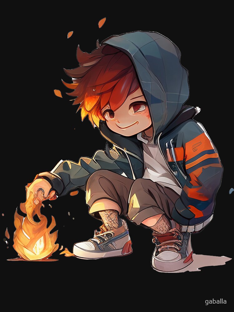 Cool anime guy hot sale with hoodie