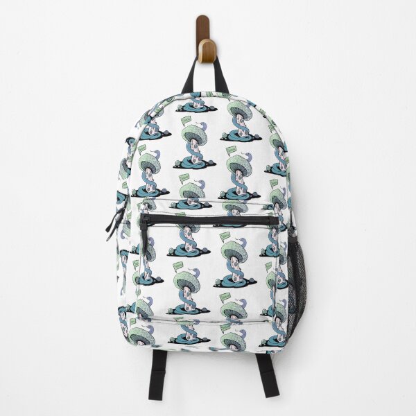 Item preview, Poisonous green mushroom with bubbles and blue snake designed and sold by MalkyTea.