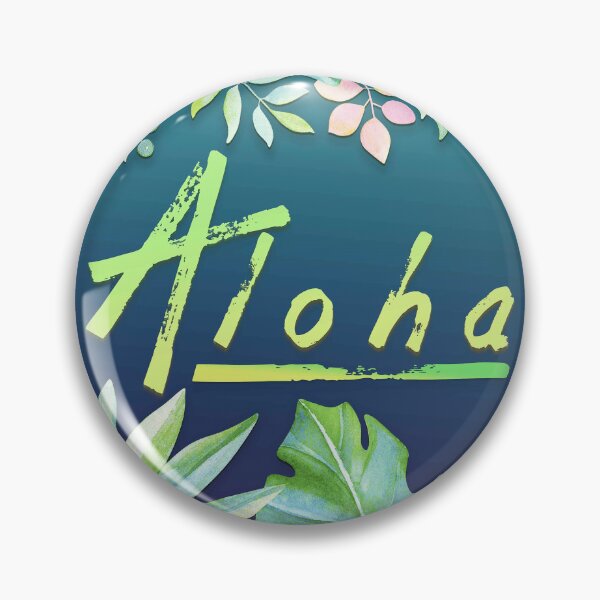 Item preview, Aloha Greeting With Floral Border designed and sold by J Marielle Designs.